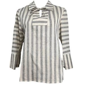 Creatures of The Wind Linen Blend Tunic Top 6